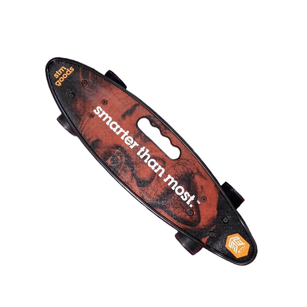 Skateboard, 23 inches x 6.2. Unique Cut Out Handle & Light Up Wheels. STM Goods